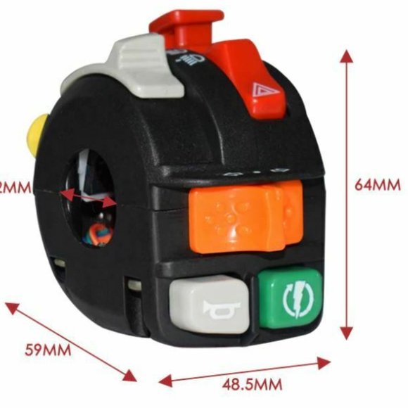 7/8" 22mm Motorcycle Handlebar Control Switch - Picture 6 of 6